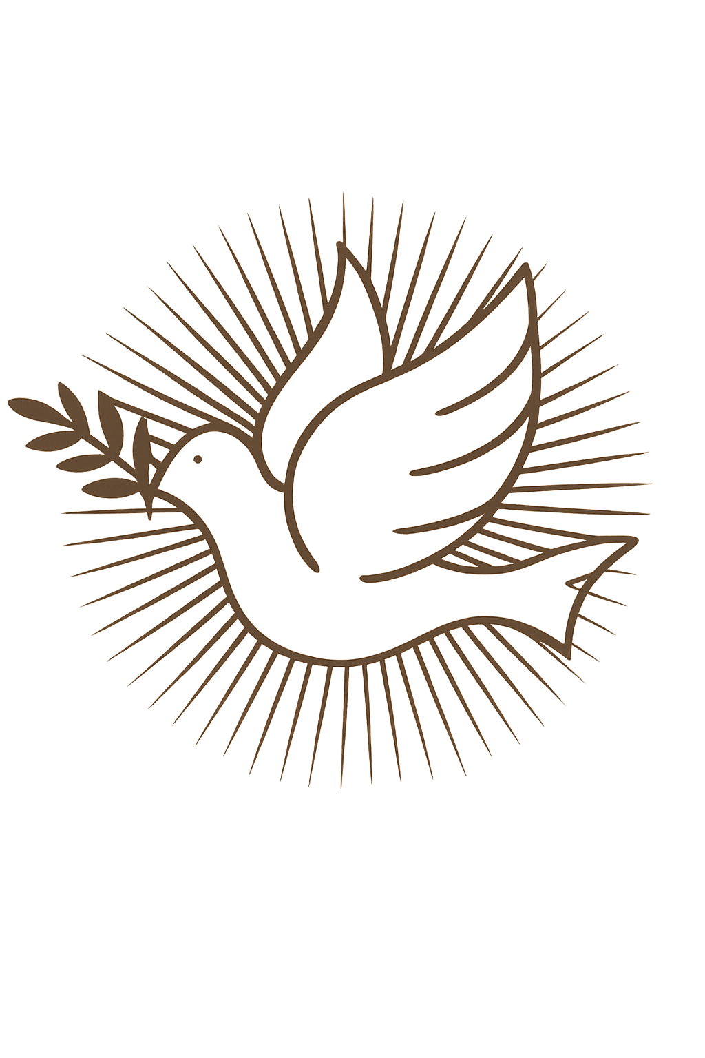 Sonrise Wellness Logo Dove holding an olive branch